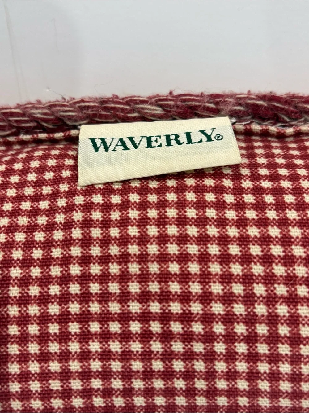 Waverly red toile